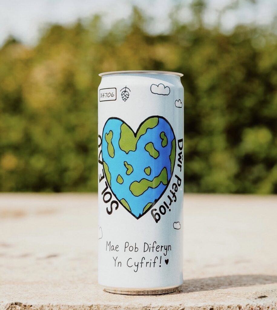 Love heart water can designed as part of the Hello Soleau, Goodbye Plastic